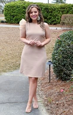 TCEC - CD01813 - 21022 Beside You Dress - Beige