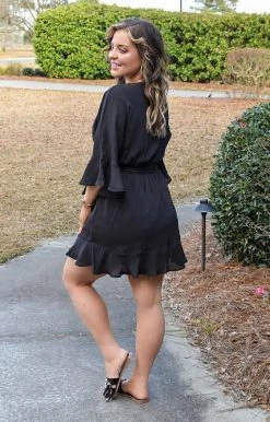 Andree - D10053-PP - 22022 Sweet Nothings Dress - Black DRESSES