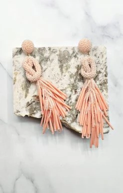 Beads Corner - E-61-SB - 71822 Accessories Certain Of You Earrings - Peach