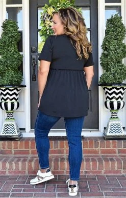 Heimish - BL-ST1875 - 4522 Been Waiting For You Top - Black TOPS