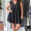 Andree - 93717 - 42622 DRESSES Sweet And Sassy Eyelet Dress - Black