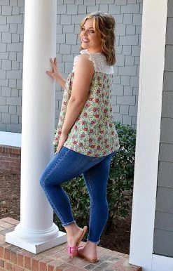 Staccato - 18321A-PP - 3322 Can't Help Yourself Floral Top - Multi