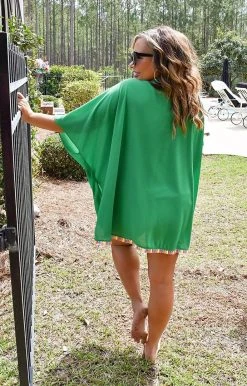 Spin USA - 5001 - 41421 Thinking Of Summer Kimono - Emerald