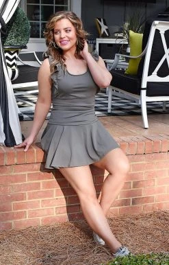 TCEC - CS3448 - 12422 Errands To Run Athletic Skort - Olive