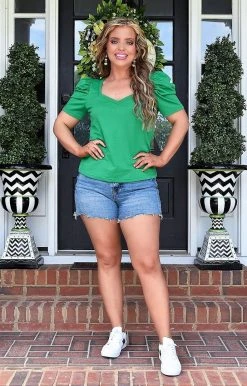 TCEC - CT7863 - 42822 TOPS Busy Weekend Top - Kelly Green