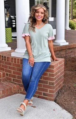 Heimish - BL-ST2189-10 - 32622 TOPS Don't Go Far Top - Mint