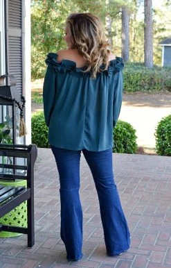 ODDI - IT14508 - 11922 TOPS Feeling Sassy Top - Hunter Green