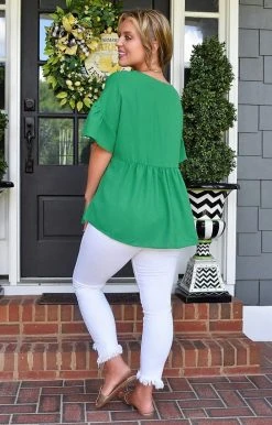 Lime N Chili - MO9076D - 6322 TOPS One Way Trip Top - Kelly Green