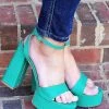 Impexsa Corp - STELLA-4 - 4622 Confident Moment Heel - Green SHOES