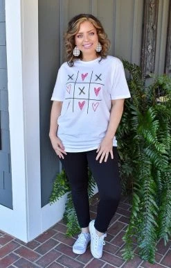 Glittering South - VDAY TIC TAC TOE - 1622 Love Wins Graphic Tee