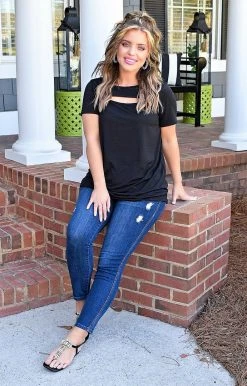 Heimish - BL-ET6105-BUL - 4722 Change Of Plans Top - Black