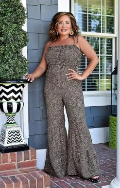 Vision - JP117PP - 62022 New Found Love Leopard Jumpsuit BOTTOMS