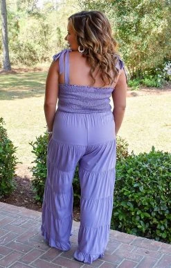 Heimish - BL-WP1025V - 32322 BOTTOMS Sweet Summer Jumpsuit - Lavender
