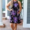 Heimish - ED6504-12 - 61422 Get On Board Floral Dress - Black