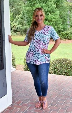 Heimish - ST2157-10 - 71122 Up For Anything Leopard Top TOPS