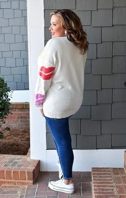 143 Story - ITM6796 - 22822 Pucker Up Print Sweater