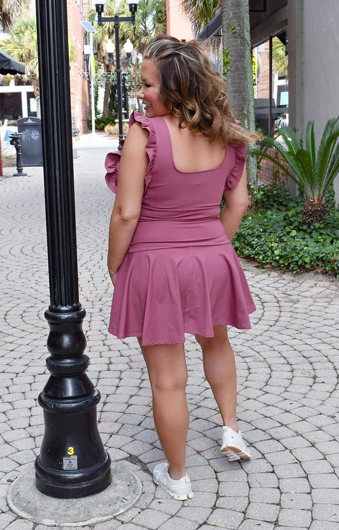 TCEC - CS3448 - 2922 Errands To Run Athletic Skort - Dark Mauve