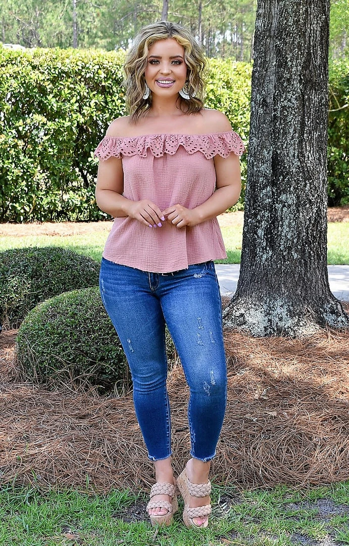 &Merci - MTP9450 - 7122 Take You Back Top - Mauve