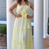 Flying Tomato - LD1028-PP - 21522 DRESSES I'm Extra Striped Maxi Dress - Yellow