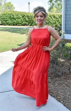 Heimish - WD1037V - 33022 All The Rage Maxi Dress - Red DRESSES