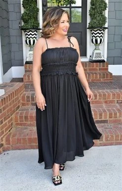 Heimish - WD1059L - 5122 Coming Back For More Maxi Dress - Black DRESSES