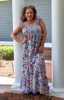 Southern Grace - 6807E - 52322 DRESSES All The Allure Floral Maxi Dress - Multi