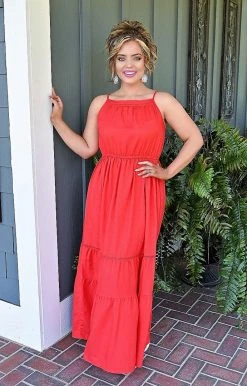 Heimish - WD1037V - 33022 All The Rage Maxi Dress - Red DRESSES