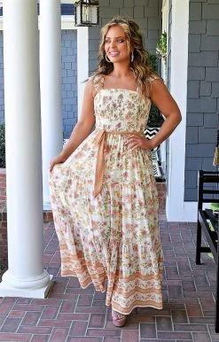 Flying Tomato - LD1448 - 4222 DRESSES Showered With Love Floral Maxi Dress - Ivory