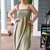 Heimish - WD1003F - 42122 DRESSES Heat Of The Moment Maxi Dress - Light Olive