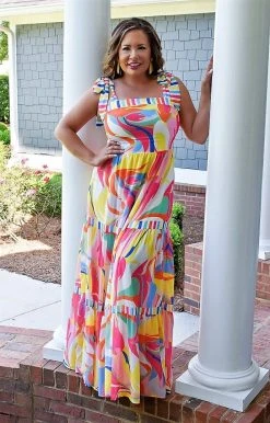 Flying Tomato - ID18599-PP - 5222 DRESSES Everything You Wanted Print Maxi Dress