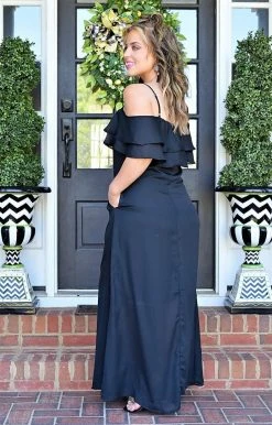 Heimish - BL-WD1058V - 4722 DRESSES Happy Anywhere Maxi Dress - Black