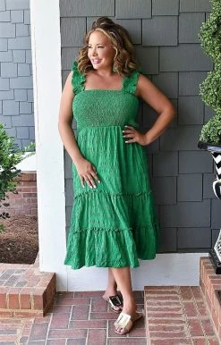Davi & Dani - DD10600PER - 52122 Living A Dream Dress - Green DRESSES