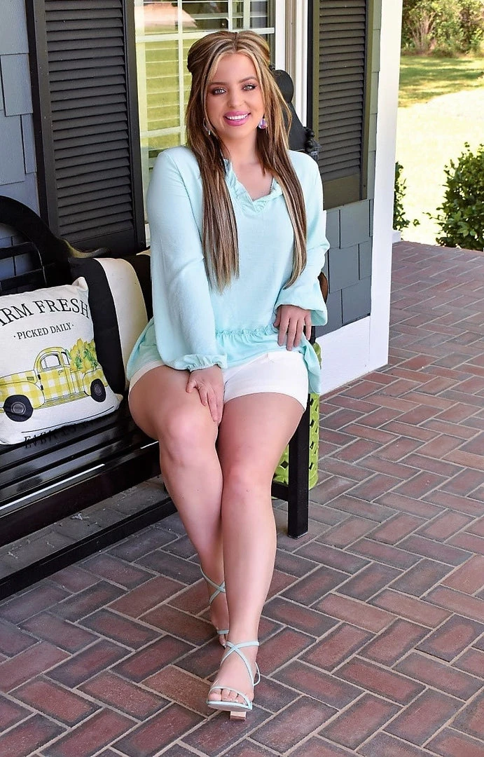 143 Story - TB2058-PP - 42322 TOPS Be My Reason Top - Mint