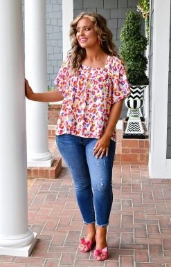 Andree - T10753 - 32822 On The Move Leopard Top - Ivory/Multi