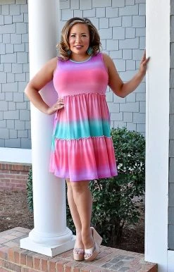 Heimish - BL-SD1268-11 - 3522 Often Wonder Tie Dye Dress