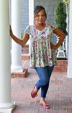 BE Stage - PT11140 - 51022 Can't Top This Floral Top - Multi