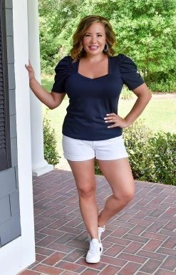 TCEC - CT7863 - 52522 TOPS Busy Weekend Top - Navy