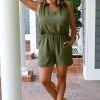 Vision - JP109 - 61622 She's Got The Look Romper - Olive