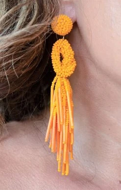 Beads Corner - E-61-SB - 72322 Certain Of You Earrings - Orange Accessories