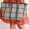 Jen & Co - M2044-PLD.KH - 9121 Accessories Take Me Anywhere Plaid Flannel Bag