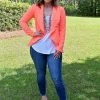Heimish - SJ1206-10 - 62722 Everything You Need Blazer - Neon Coral TOPS