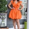 TCEC - CD01888 - 2722 DRESSES It All Works Out Dress - Orange