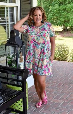 Heimish - SD1081-93 - 7122 DRESSES Crazy About You Print Dress - Multi