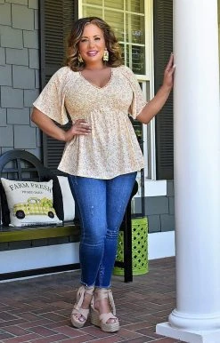 Staccato - 18530PP - 51522 Make Life Easy Floral Top - Peach