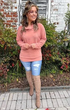 143 Story - TM7078A-PP - 13122 Keep It Simple Top - Salmon