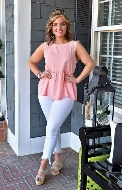 Staccato - 18515B-PP - 22822 Go The Extra Mile Top - Coral