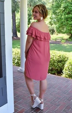 Heimish -D1097 - 5122 Love Lives Here Dress - Salmon DRESSES