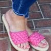 DDK Footwear - STONES-9 - 51922 Pave The Way Slide - Fuchsia