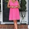 Main Strip - CD51971 - 61722 DRESSES Steal Your Love Dress - Hot Pink