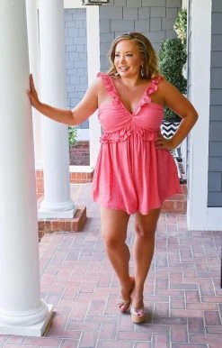 Do+Be - Y20003 - 73021 Playing Nice Romper - Pink